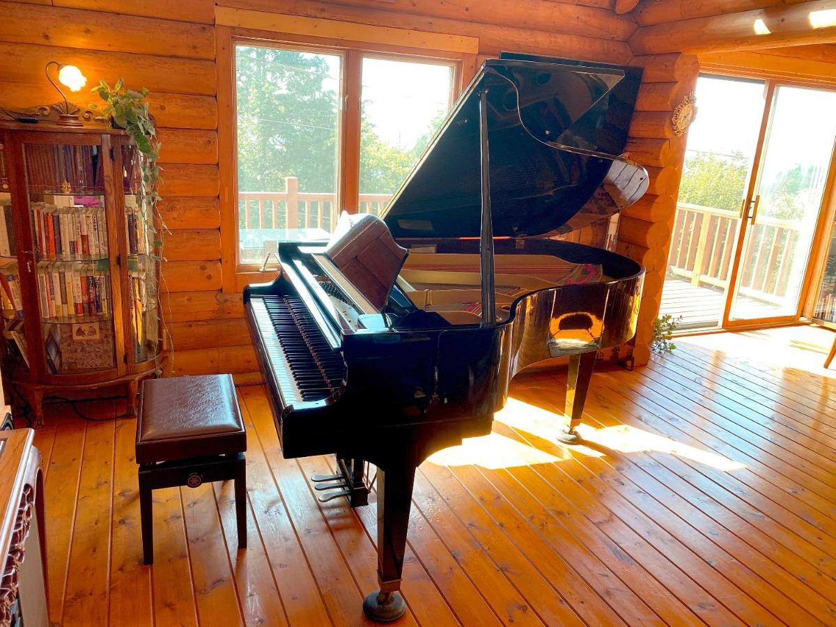 A Private Log House With Mt Fuji View & Piano - 